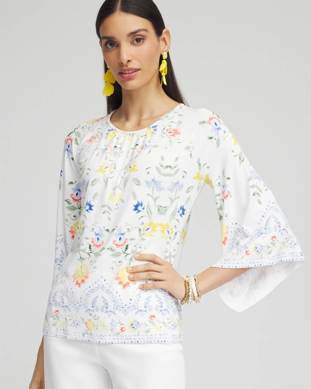 トップス ANGEL765 Touch of Cool™ Angel-Sleeved Blouse | Chico's